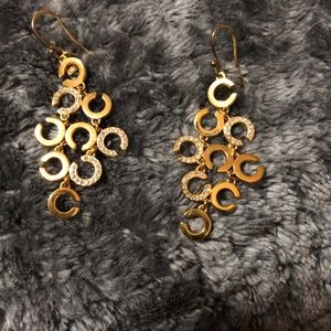 Coach dangle dropped earrings